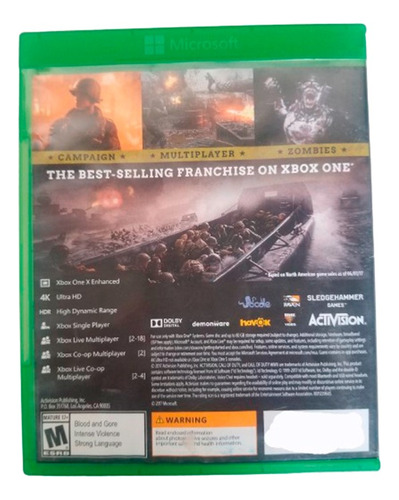 Call Of Duty: World War Ii Para Xbox One Formato Físico (Usado)