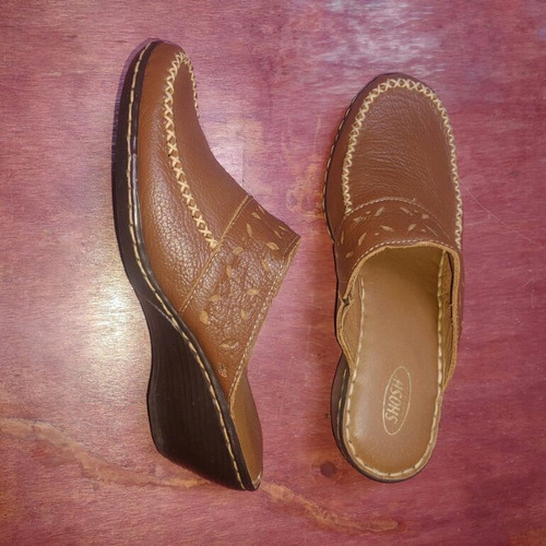 Zapatos Confort Zapato Zueco De Mujer Zapato Cómodo Talla 25 Marrón 25 (Usado)
