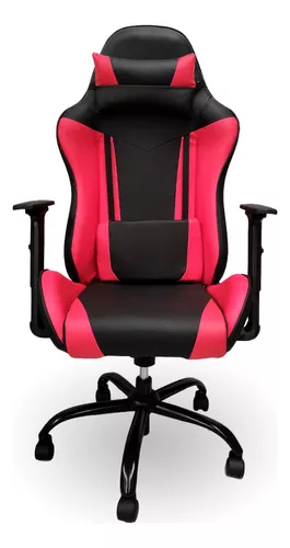 Silla de escritorio MRB Full 6D gamer ergonómica roja con tapizado de cuero  sintético