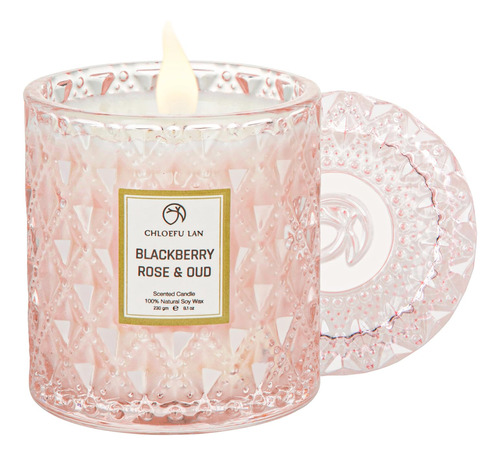 Chloefu Lan Blackberry Rose Vela Perfumada, Regalos De Velas