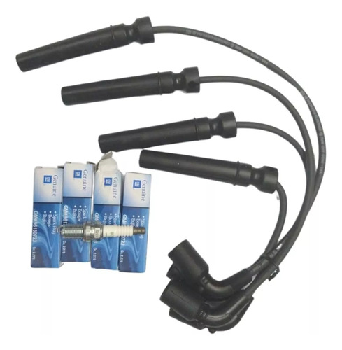 Kit Cables Y Bujias Aveo 100% Chevrolet Original