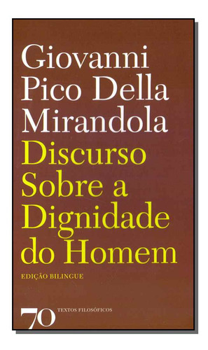 Libro Discurso Sobre A Dignidade Do Homem De Mirandola Giova