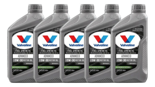 Kit Com 5 Valvoline Synpower 5w30 100% Syntetic