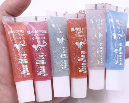 Brillos Lip Gloss Con Glitter Ushas Pack X 3