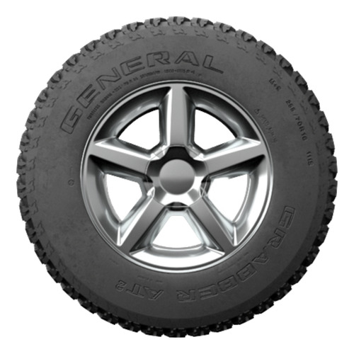 Neumático General Grabber At2 255/55 R18 109h Índice De Velocidad H