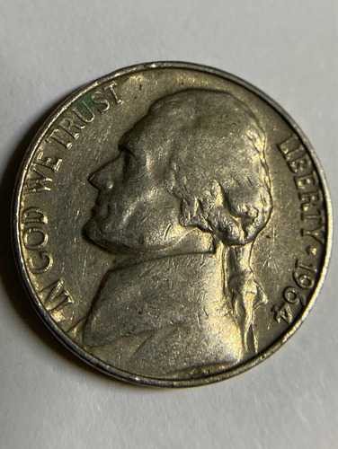 Moneda De 5 Centavos Usa  De Dolar 1964 Envio Gratis