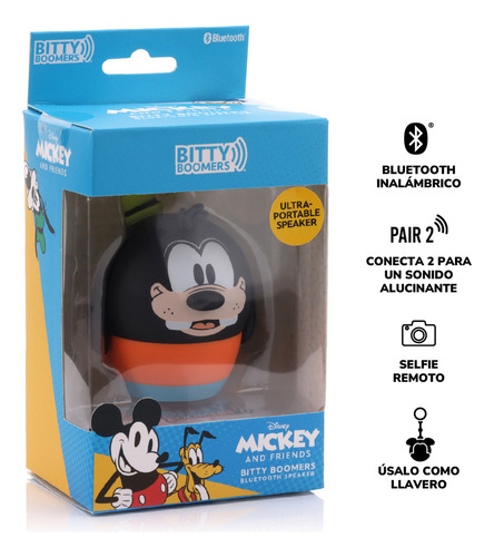 Parlante Bluetooth Portatil Goofy Disney Bitty Boomers