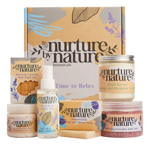 Kit De Spa Nurture By Nature Relax & Calm Con Aroma A Lavand