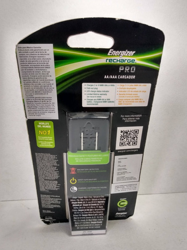 Energizer Rechargeable Charger (recharge Pro) With 2 Aa Nimh