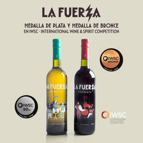 Imagen 3 de 9 de Caja De La Fuerza Con Vermu Primavera + 2 Vasos Vermuteros