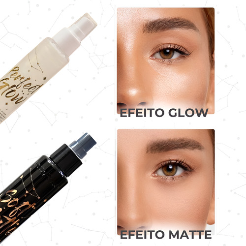 Kit Brumas Soft Matte E Glow Ruby Rose Promoção Maquiagem