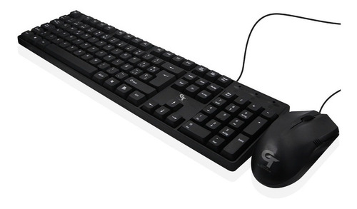 Imagen 1 de 2 de Kit Teclado Y Mouse Usb Alámbrico Laptop Pc Slim Waterproof
