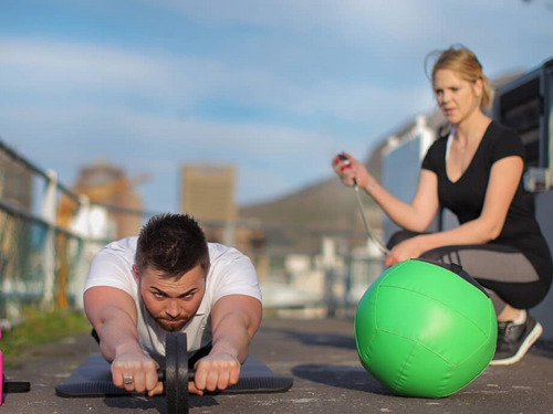 Roda De Exercícios Abdominal Lombar Core Wheel