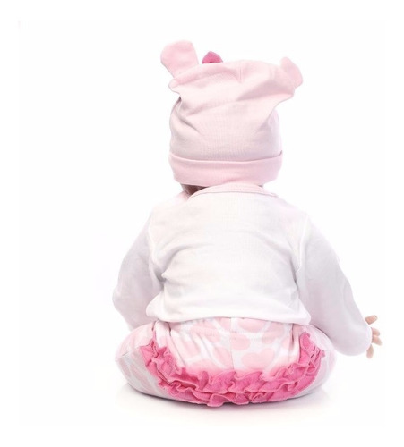 Bebe Reborn 57cm Silicon Envio Gratis Osita Muñeca Niña