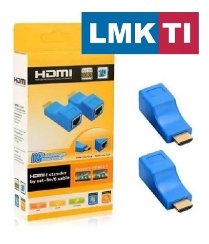 Adaptador Extender Hdmi Rede Rj45 Utilize Apenas 1 Cabo 