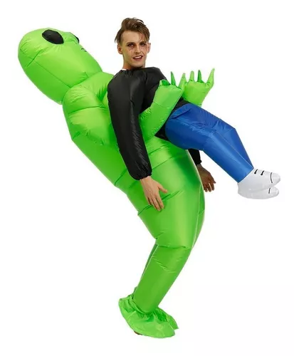 Disfraz Alien Marciano Verde Inflable Halloween