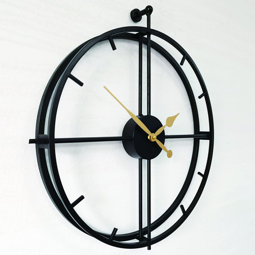 Qukueoy Reloj Grande De Doble Capa De Arte Moderno 3d Decora