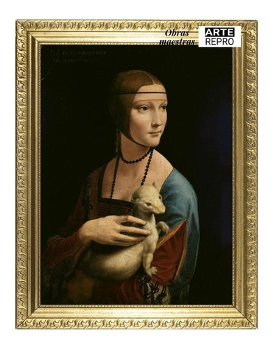 La Dama Del Armiño - Da Vinci - Obra Maestra Cuadro Arte