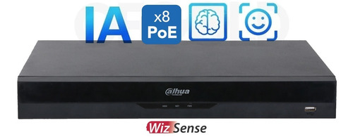 Nvr Dahua 8ch Poe 4k, Wizsense, Facial, Perímetro Ivs Humano