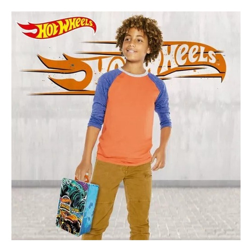 Hot Wheels - Lata Guarda Monster Trucks - Espacio Regalos