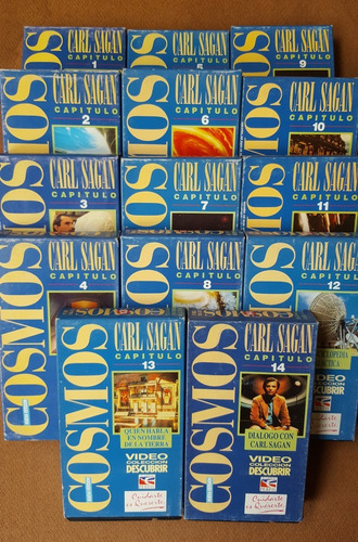 Colección Cosmos X Carl Sagan 14 Vídeos Vhs Completa