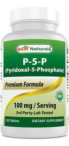 Best Naturals P5p Vitamina B6 (pyridoxal 5 Fosfato) 100 Mg/.