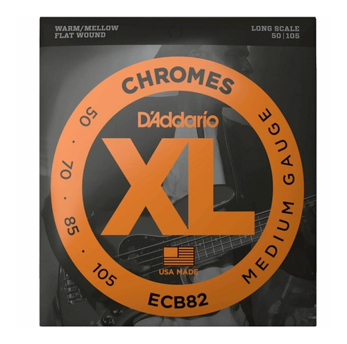 Encordado Bajo Daddario Ecb82 Chromes 050