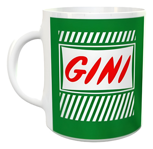 Taza Cerámica Sublimada Gaseosa Gini Blanco Gini D1