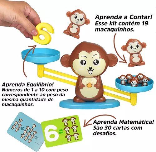 Jogo de equilíbrio (Macaco) - Jogar - Educacional - Artesanato em