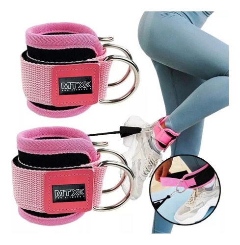 Grilletes Tobillo Gimnasio Mujer Crossover Gym 2 Pares