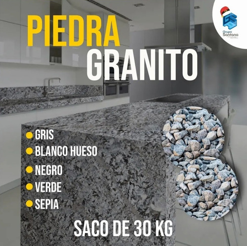 Piedras De Granito (color Negro) Saco De 30kg