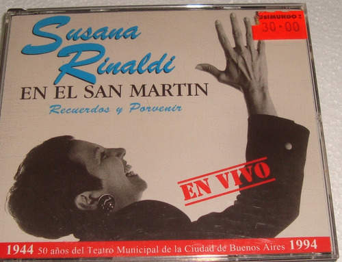 Susana Rinaldi En El San Martin En Vivo Doble Cd  / Kktus