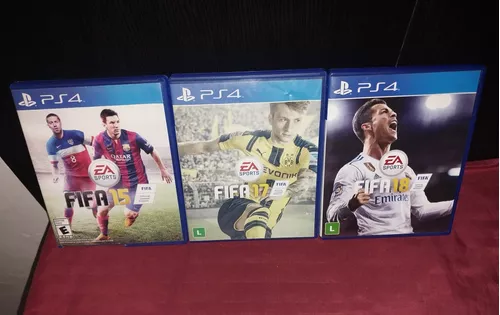 Coletânea Jogos Fifa Ps4 Fifa 18 17 15 P/ Playstation 4