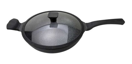 Wok Con Tapa Marca Cuori Modelo Nero 30cm - Alondra Home