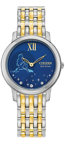 Citizen Eco-drive Disney Ariel Diamond Reloj De Dama (modelo