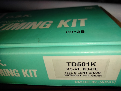 Imagen 8 de 8 de Kit Cadena Tiempo Terios 1.3 Marca Osk Japonés Original