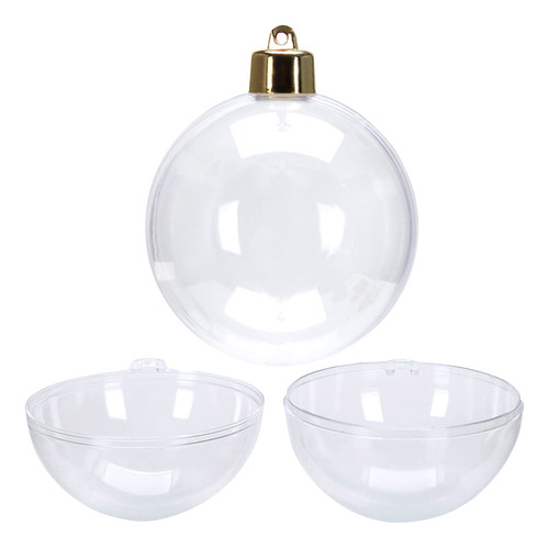 Comons 30ct/2.76 Diy Clear Acrylic Plastic Fillable Ball Or.