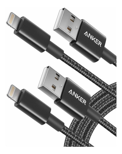 Cable Anker Lightning Apple Mfi Certified iPhone 2x2mt