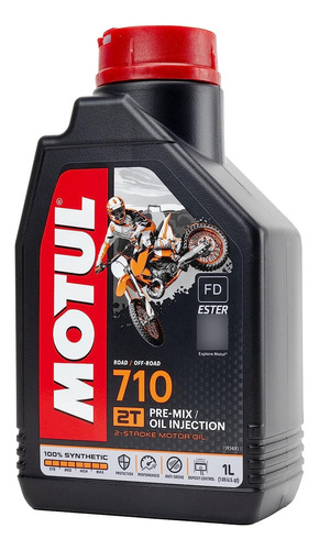 Óleo Motul 710 2 Tempos 100% Sintético Éster Trilha Pre Mix