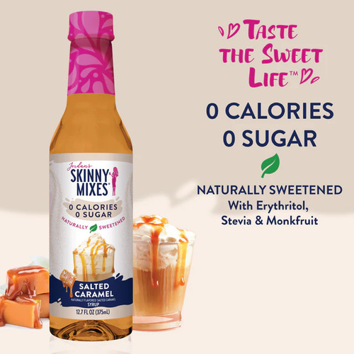 Jordan's Skinny Syrups Salted Caramelo Jarabe Para Cafe375ml
