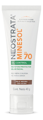 Protetor Solar Facial Neostrata Control Pele Negra Fps70