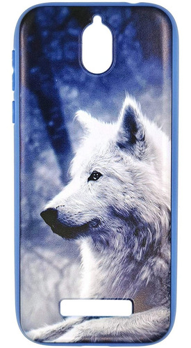 Funda Para Blu View 2 B130dl (diseno Lobo)