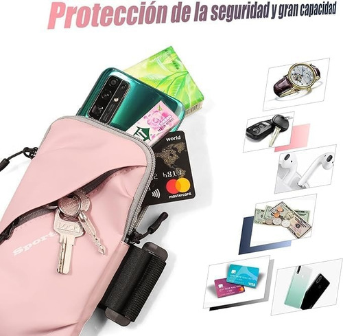 Bolsa Porta Celular Para Gym Correr Deportiva Impermeable