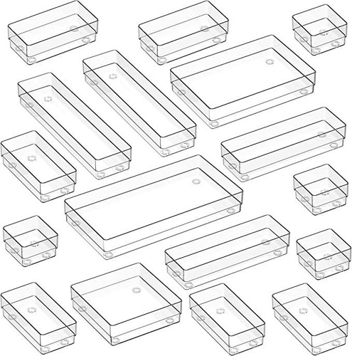 Jarlink Paquete De 17 Bandejas Organizadoras De Cajones De .