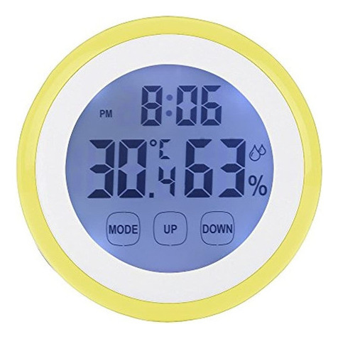 Termometro Digital Higrometro Reloj Lafeina Temperatura Hu