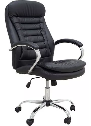 Silla de escritorio Cadeiras Inc Cadeira-Escritório-Presidente-Executiva-Alta-Confortável-Giratória  A6629 ergonómica con tapizado de cuero sintético