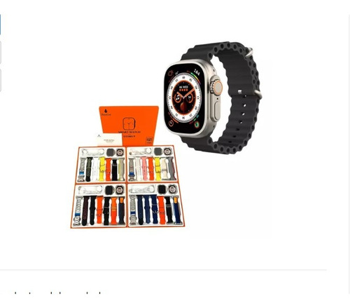 Reloj Inteligente Smartwatch S100 Ultra S9, 7correas Y Case 