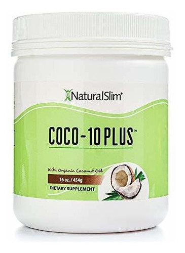 Aceite De Coco Orgnico Con Enzimas Naturalslim Coco-10 Plus