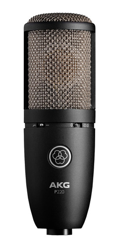 Imagen 1 de 2 de Micrófono AKG P220 condensador  cardioide negro