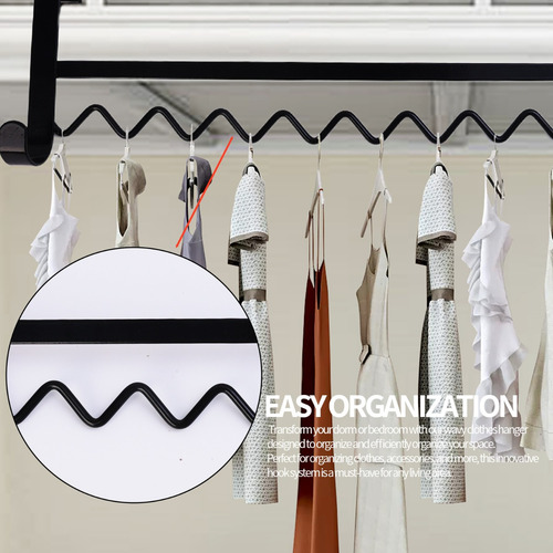 Gancho De Armazenamento De Roupas Estilo Wave Organizador Do